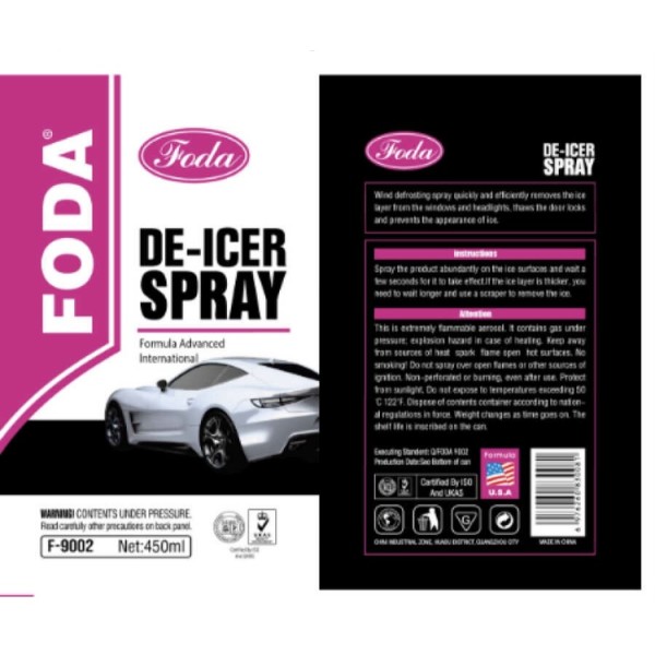 Spray de dezghetare auto 450ml
