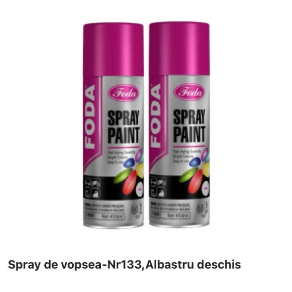 Spray de vopsea-nr 133,albastru deschis