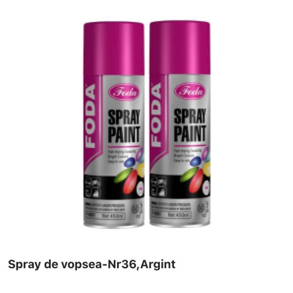 Spray de vopsea-NR36, argint