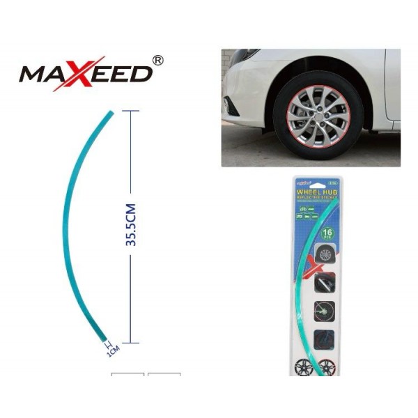 Banda reflectorizanta pentru jante auto, culoare verde