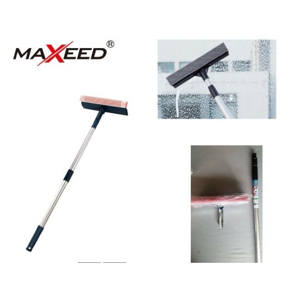 Racleta retractabila pentru geamuri, maner telescopic