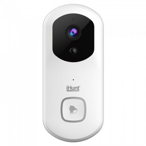 Sonerie inteligenta cu camera videoiHunt Smart Doorbell WIFI Alb