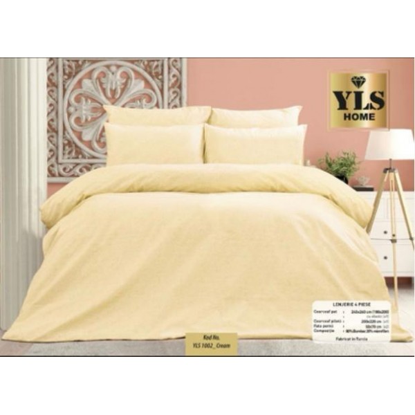 Set lenjerie pat, crem