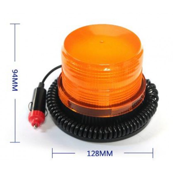 Girofar magnetic portocaliu cu LED