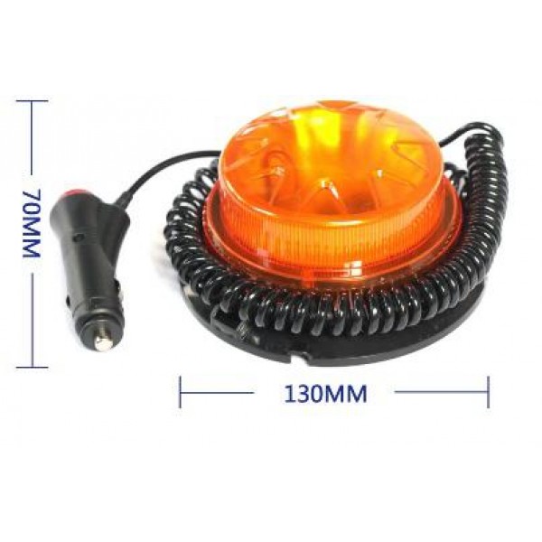 Girofar magnetic portocaliu cu LED