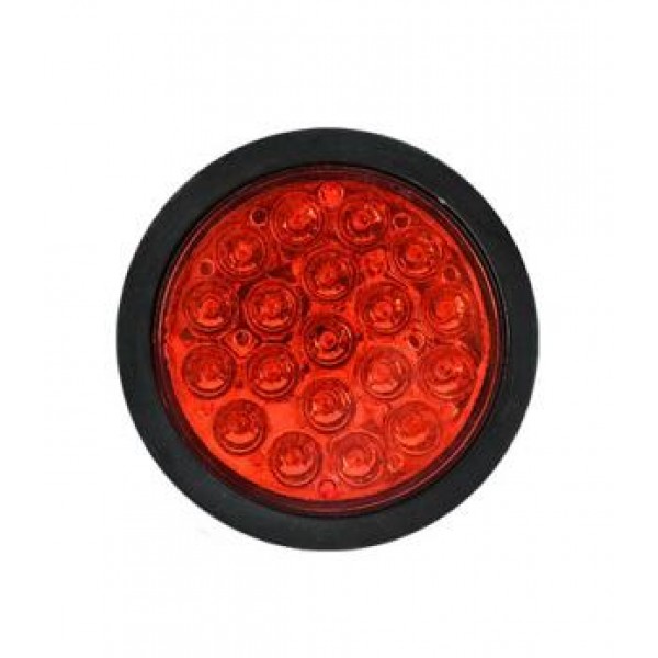 Lampa spate rotunda, rosie