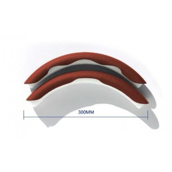 Ornament volan, piele sintetica, rosu bordo