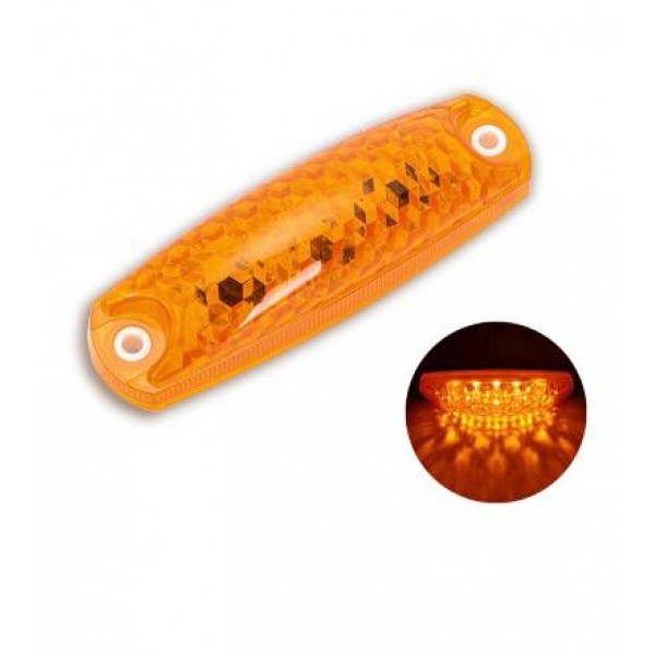 Lampa laterala camion, 12 leduri, galbena