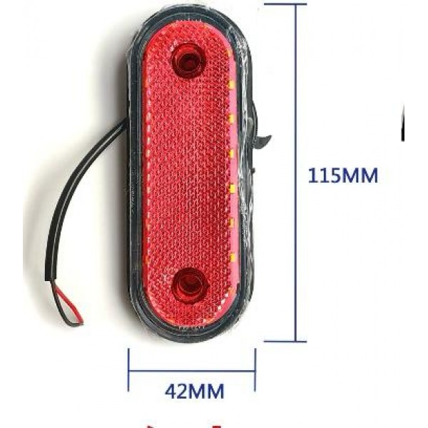 Lampa laterala camion, 20 leduri, rosie