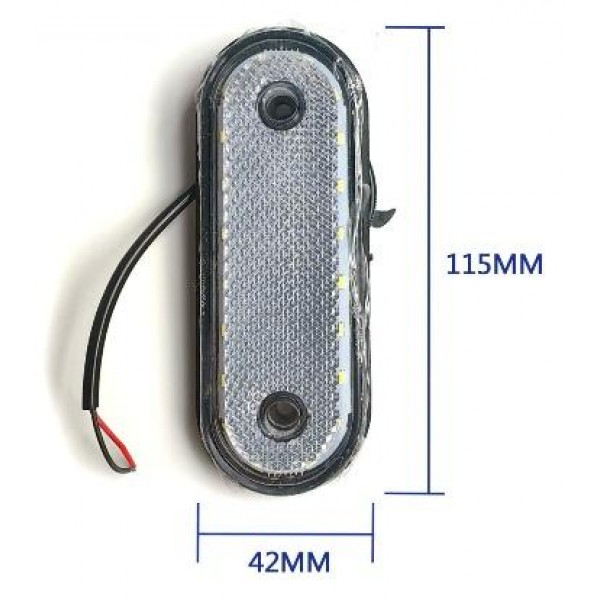 Lampa laterala camion, 20 leduri, alba