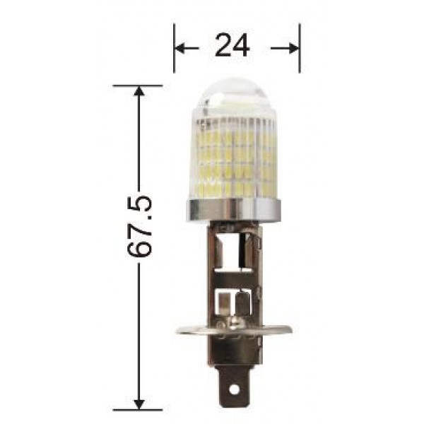  Lampă auto pentru faruri de ceață - H1 93SMD LED cu lentilă