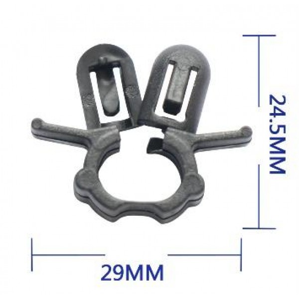 Cleme universale pentru prinderea cablurilor (24,5 x 29 mm) - Set 12 bucăți