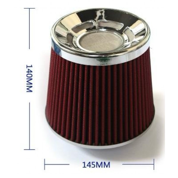 Filtru de aer conic-145mm, rosu