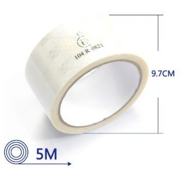 Bandă reflectorizantă albă