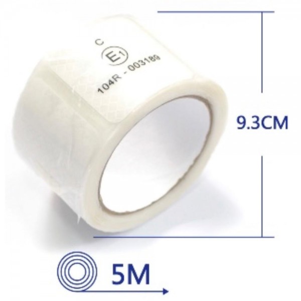 Banda reflectorizantă (forma patrata) 8156-B, 5M x 5*9CM, roșu; alb; galben