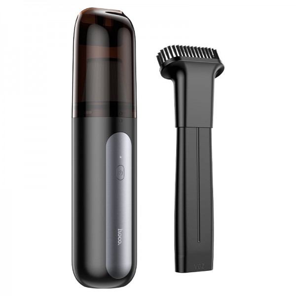 Hoco - Aspirator auto Cool (ZP1) - portabil, silențios, fără fir, reîncărcabil cu filtru HEPA, 5000 Pa - negru gri