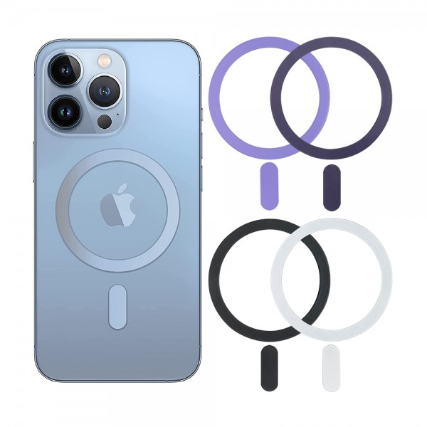 Techsuit - Adaptor MagSafe (MPR5) - Forma rotunda, aliaj de aluminiu, 3M - Turcoaz