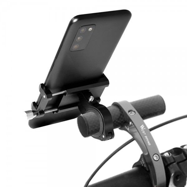 Suport de telefon pentru bicicleta/motocicleta/scuter/trotineta, GUB G-81 Negru