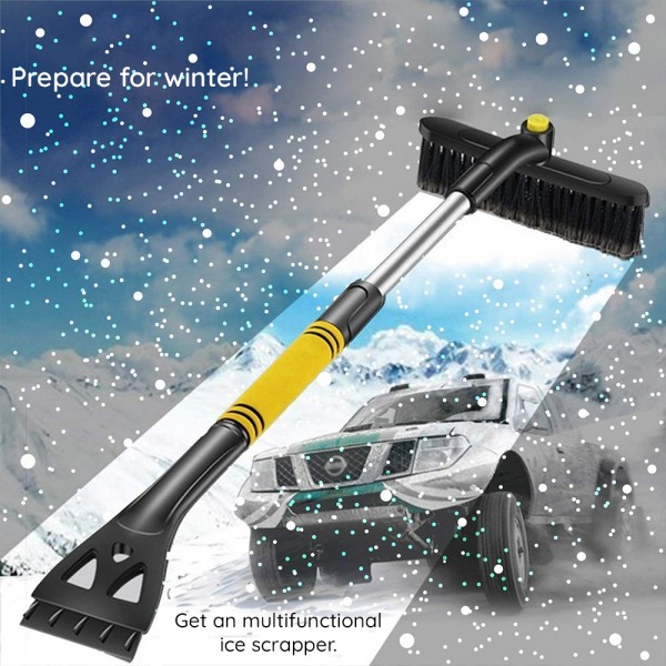 Racleta Auto Universală 2-în-1 cu Mâner Extensibil – 64-80 cm