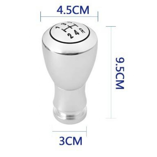 Buton Schimbător de Viteze – Aluminiu Argintiu