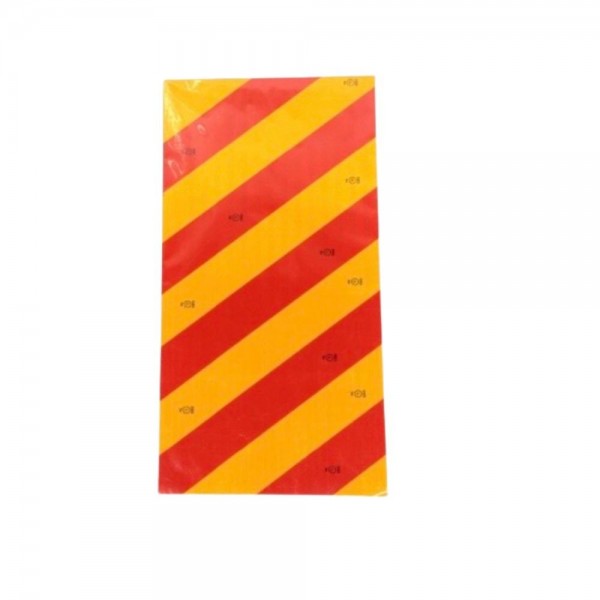 Autocolant avertizare rosu si galben 30cm x 60cm