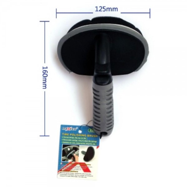 Perie cu Burete pentru Lustruit Jante Auto – Maner Ergonomic