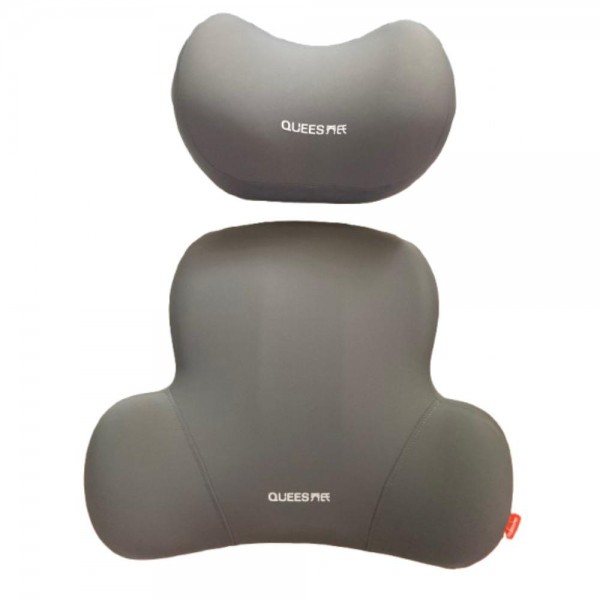 Set Perne Auto pentru Tetieră și Suport Lombar QUEES – Confort Premium cu Spumă cu Memorie