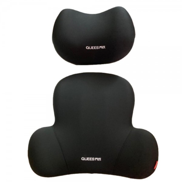Set Perne Auto pentru Tetieră și Suport Lombar QUEES – Confort Premium cu Spumă cu Memorie