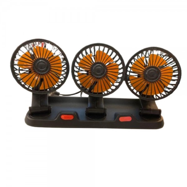 Ventilator Auto Triplu Raistar Racing, Model Q1103, 24V, Motor Cupru 100%, Design Compact, Montare Pe Bord – Răcire Eficientă Pentru Cabină